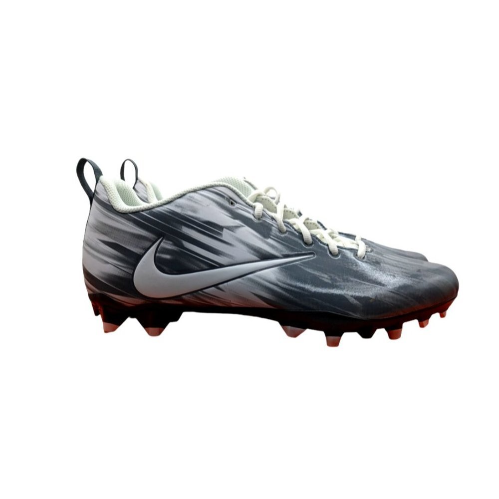 Nike Vapor Varsity Low Lax White Cool Grey Mens Lacrosse Cleats Size 14 US New